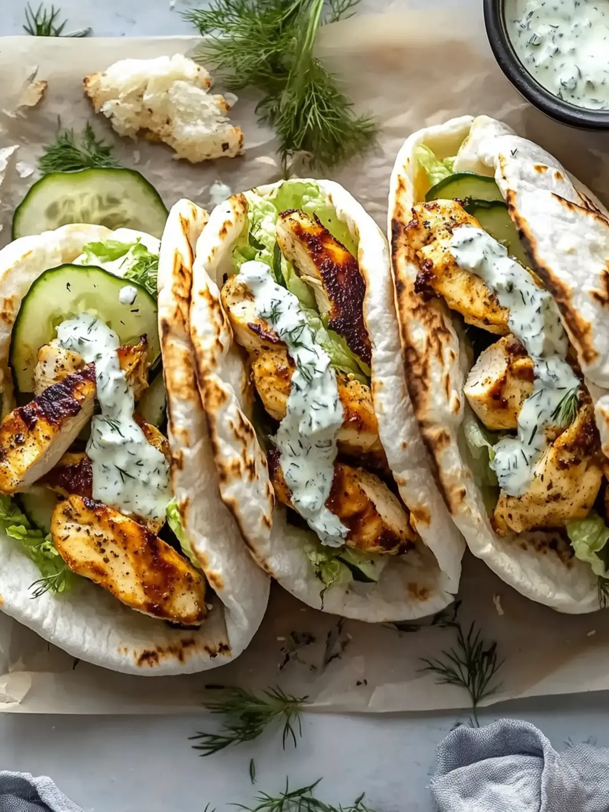 Sheet Pan Chicken Pitas with Herby Ranch for Easy Weeknight Wins 4 Sheet Pan Chicken Pitas with Herby Ranch