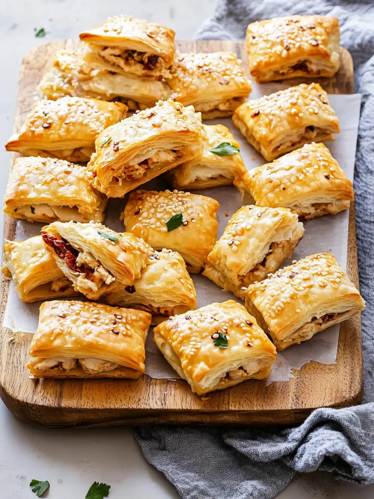 Savory Sun-Dried Tomato Chicken Puffs for Easy Entertaining 4 Sun-Dried Tomato Chicken Puffs
