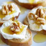 Delicious Goat Cheese Toasts with Honey and Walnuts Magic 45 Goat Cheese Toasts