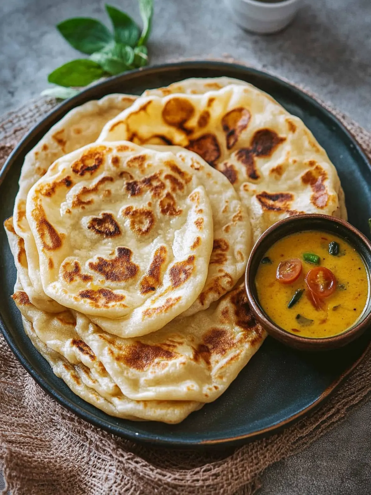 Fluffy Malaysian Flatbread (Roti Canai) for Home Chefs 2 Malaysian Flatbread (Roti Canai)