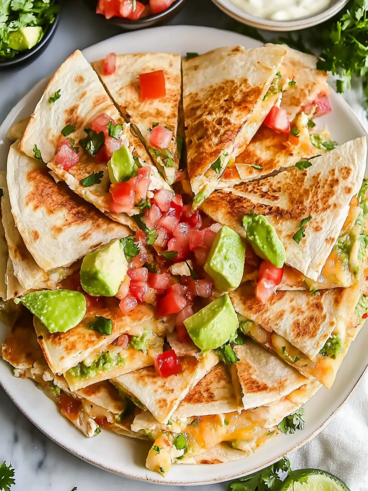 Easy Chicken Quesadillas: Quick and Cheesy Family Favorite 4 Easy Chicken Quesadillas