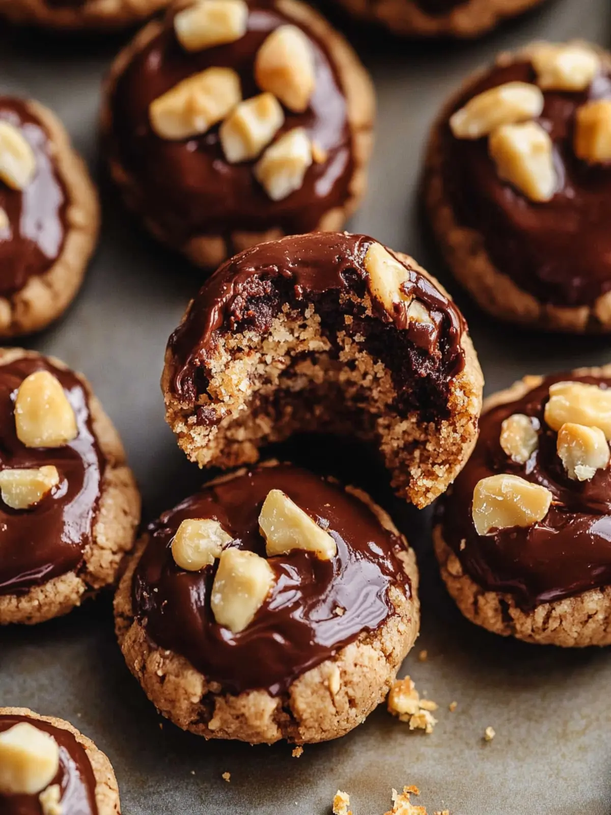 Decadent Chocolate Hazelnut Thumbprint Cookies with Nutella Bliss 2 Chocolate Hazelnut Thumbprint Cookies (with Nutella)