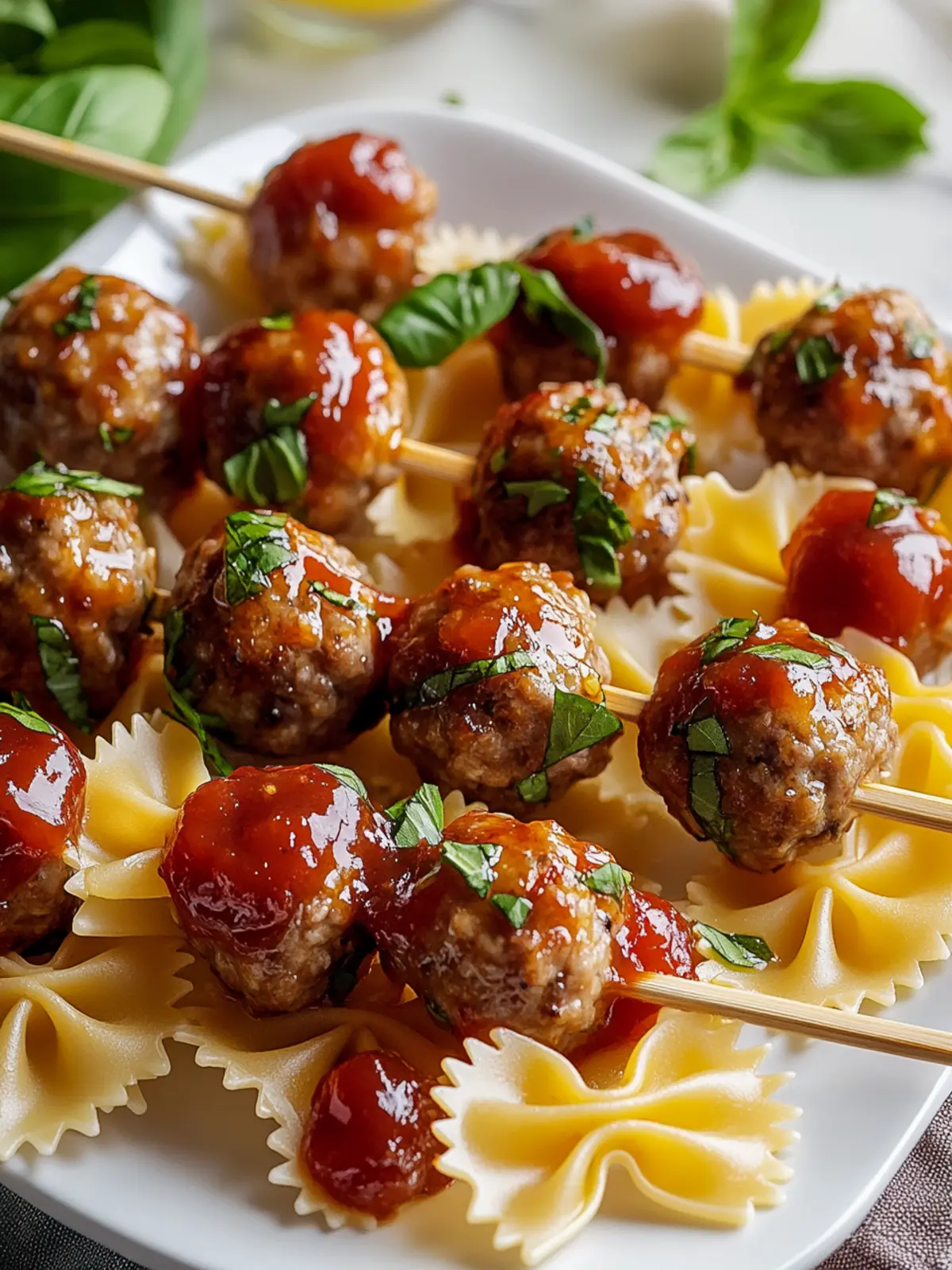 Easy Bowtie Pasta & Meatball Skewers Recipe for Every Occasion 4 Easy Bowtie Pasta & Meatball Skewers Recipe