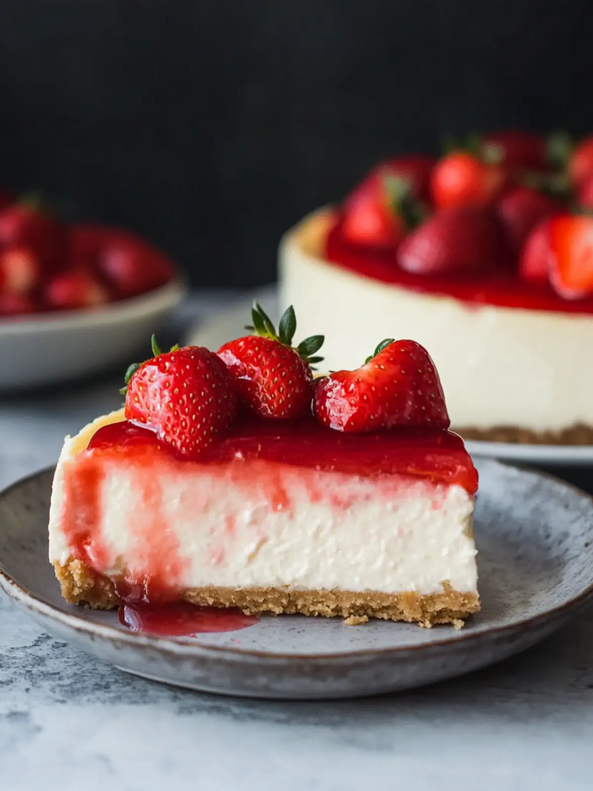 Irresistible Strawberry Cheesecake with Fresh Summer Bliss 5 Strawberry Cheesecake