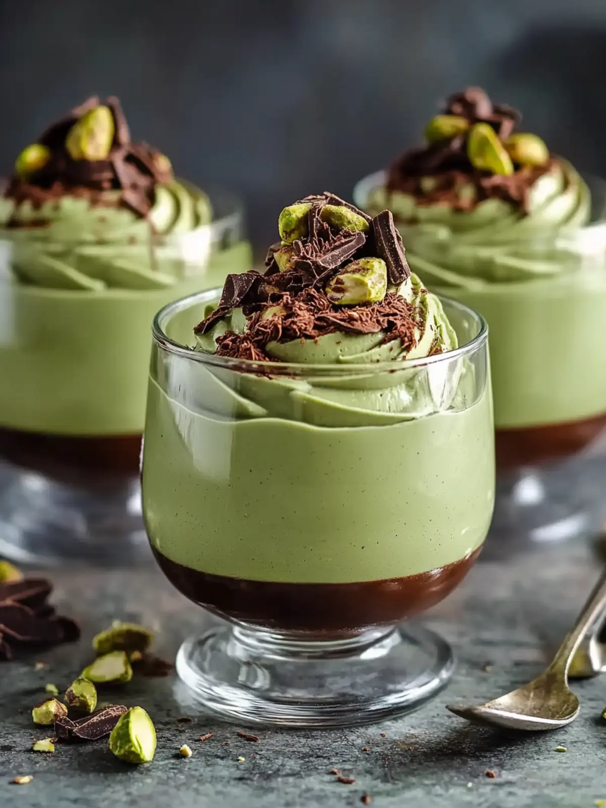 Indulge in Decadent Pistachio Mousse with Rich Chocolate Ganache 5 Decadent Pistachio Mousse with Rich Chocolate Ganache