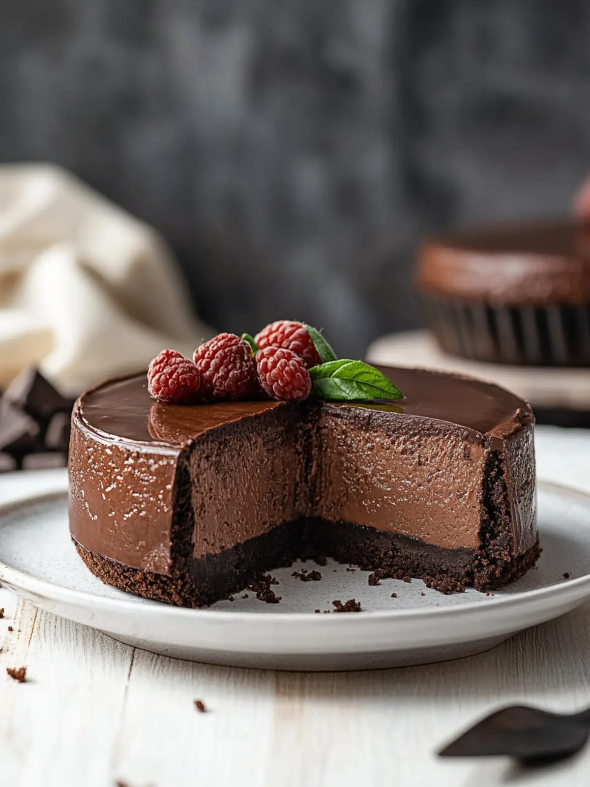 Decadent Triple Chocolate Cheesecake: Indulge in Every Bite 2 Triple Chocolate Cheesecake