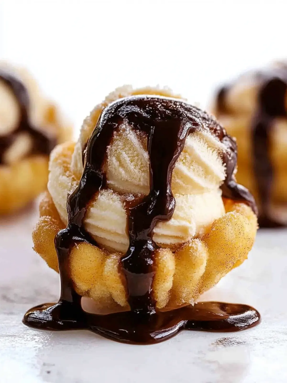 Baked Churro Ice Cream Bowls for a Crispy Treat! 3 Churro Ice Cream Bowls (Cups)