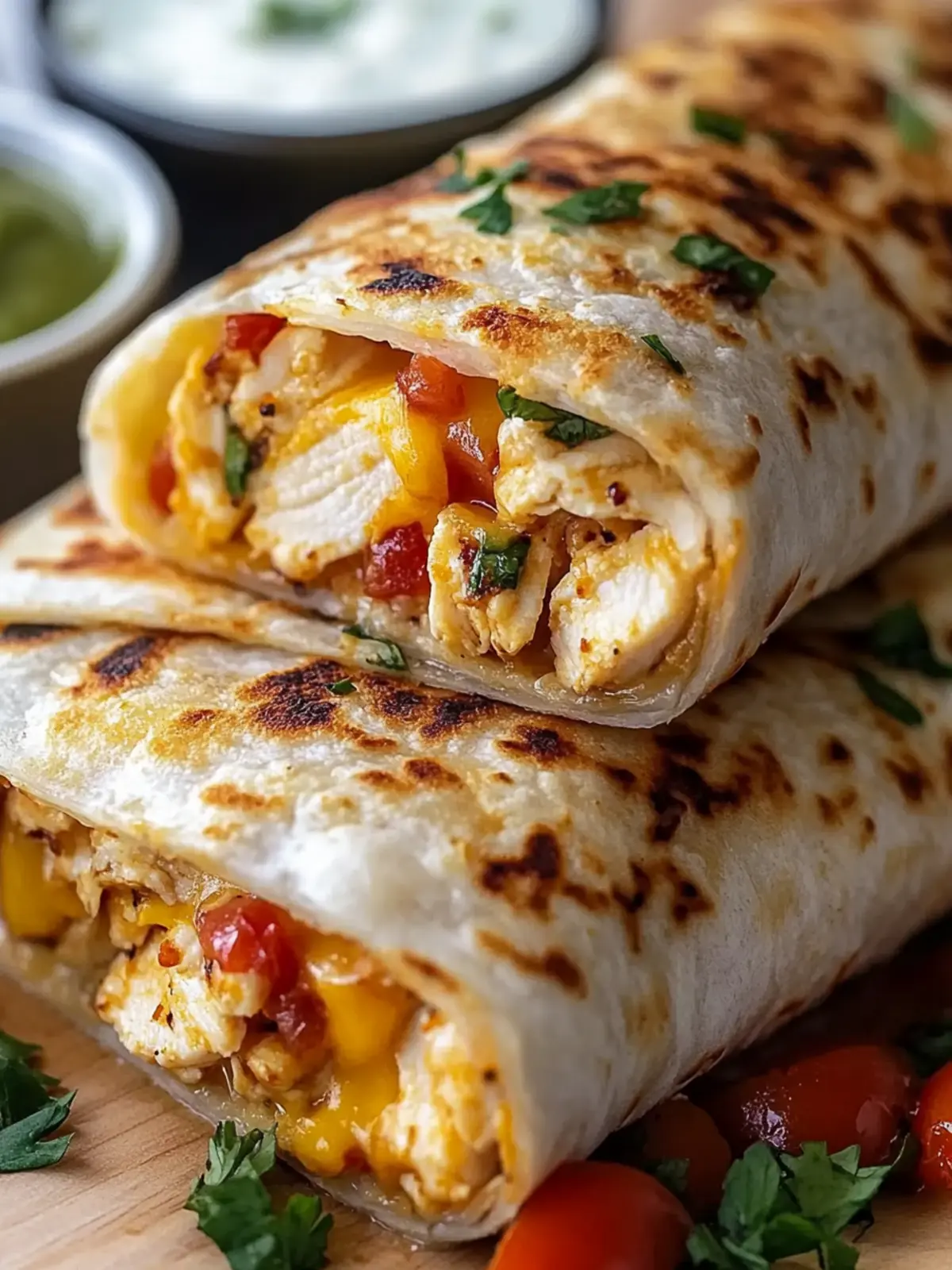 Ooey-Gooey Cheesy Garlic Chicken Wraps You’ll Devour Today 5 Ooey-Gooey Cheesy Garlic Chicken Wraps You’ll Devour