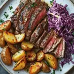 Smoky Steak with Cajun Potatoes & Spicy Slaw for Two Delight 3 Smoky steak with Cajun potatoes & spicy slaw