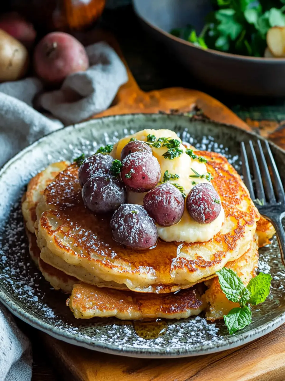 Irresistible Irish Potato Pancakes Stuffed with Sausage Delight 3 Irish Potato Pancakes
