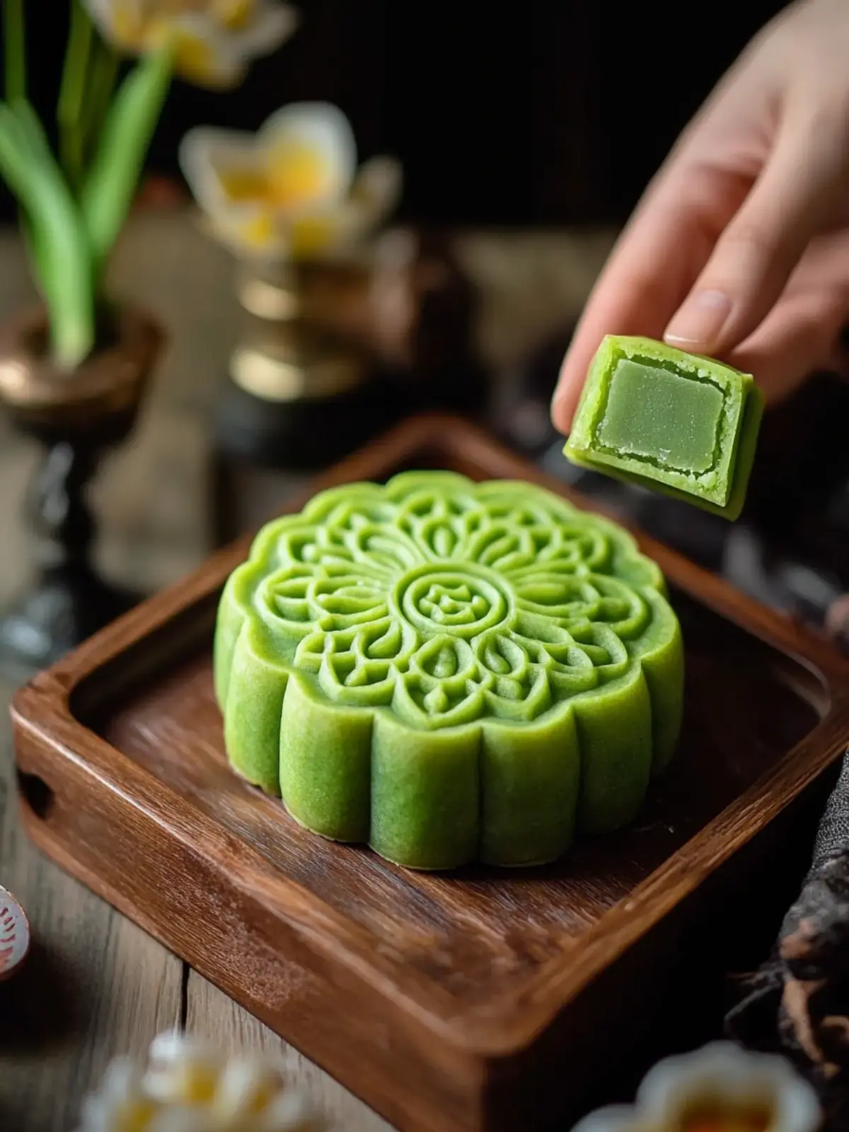 Irresistible Pandan Mooncakes with Crispy Crust You'll Love 5 Pandan Mooncakes with Crispy Crust