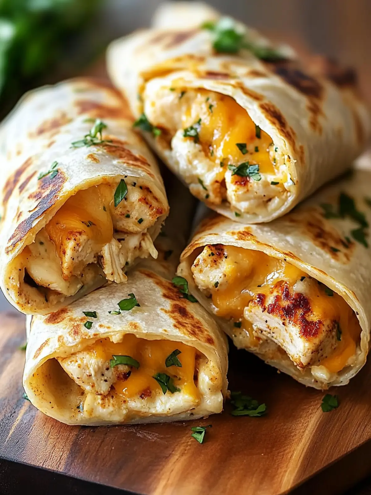 Ooey-Gooey Cheesy Garlic Chicken Wraps You’ll Devour Today 3 Ooey-Gooey Cheesy Garlic Chicken Wraps You’ll Devour