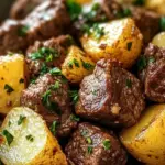 Garlic Butter Beef Bites & Potatoes Make a Cozy Dinner Delight 3 Garlic Butter Beef Bites & Potatoes make a perfect dinner