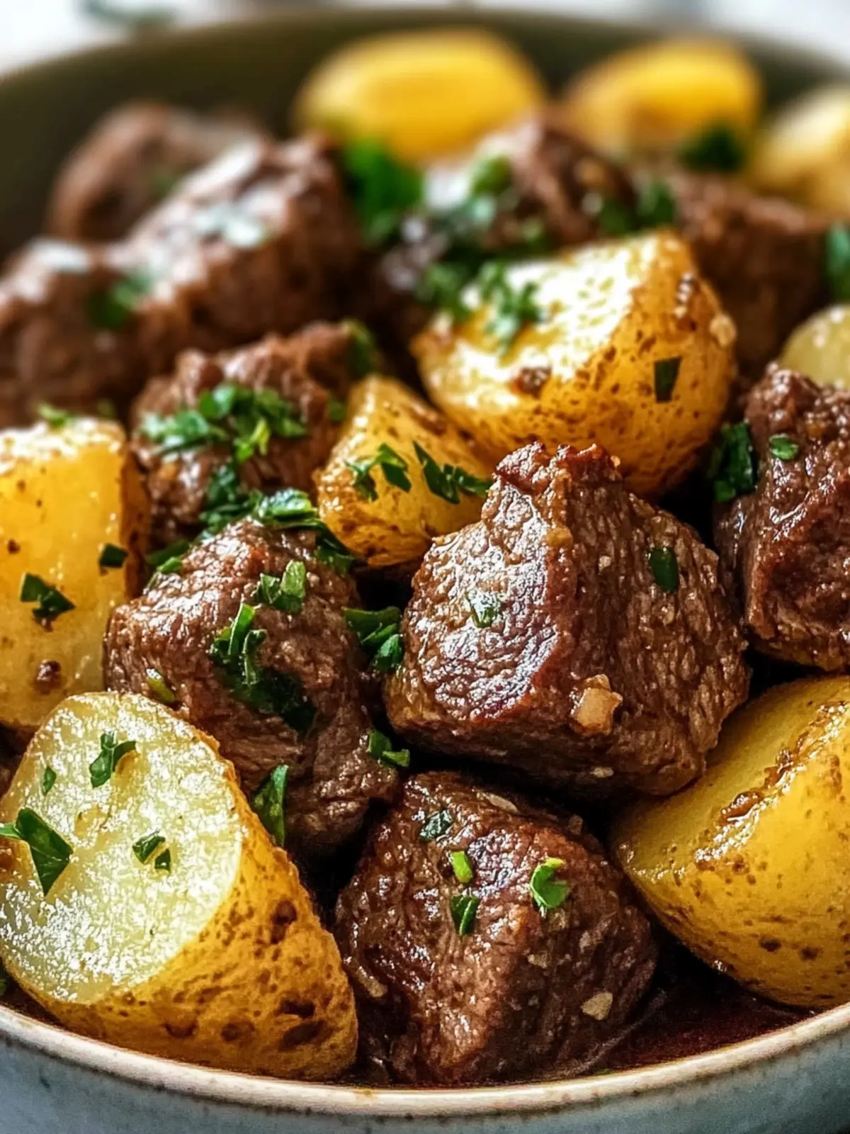 Garlic Butter Beef Bites & Potatoes Make a Cozy Dinner Delight 5 Garlic Butter Beef Bites & Potatoes make a perfect dinner
