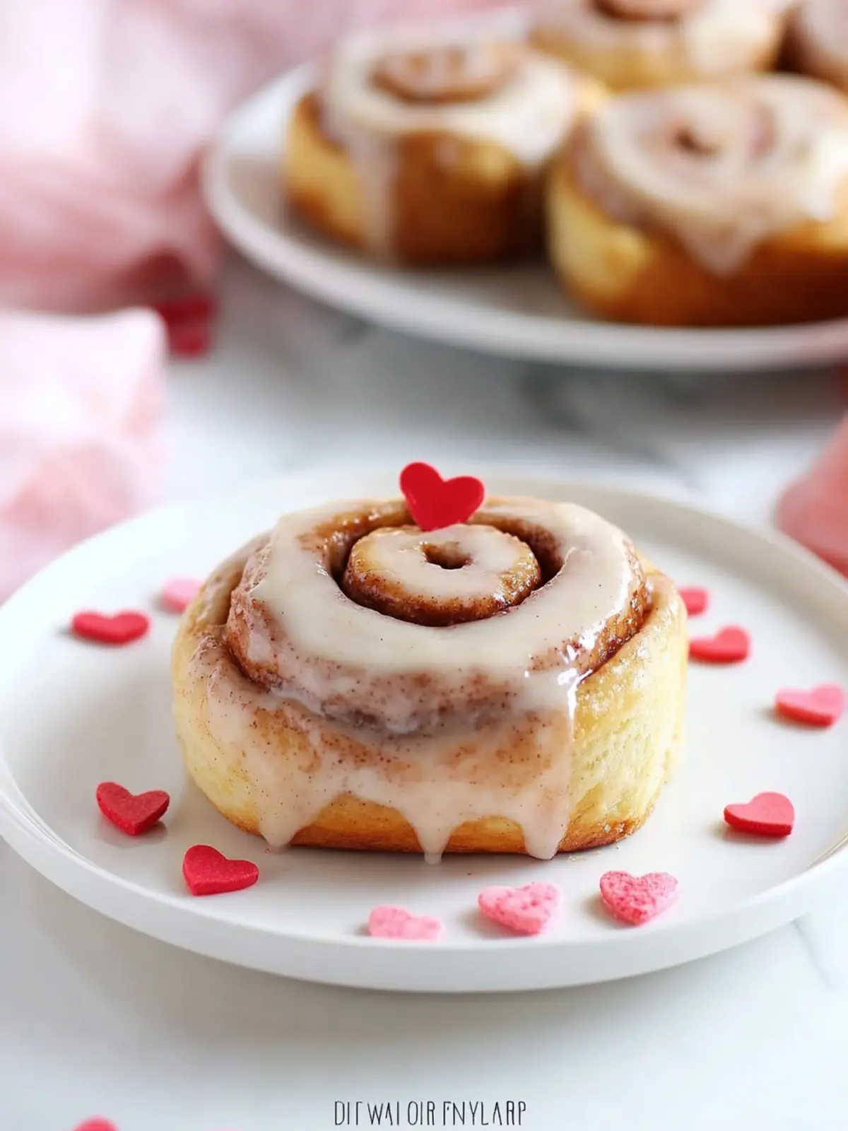 Festive Easy Valentine’s Cinnamon Rolls with Strawberry Icing 3 Easy Valentine’s Cinnamon Rolls