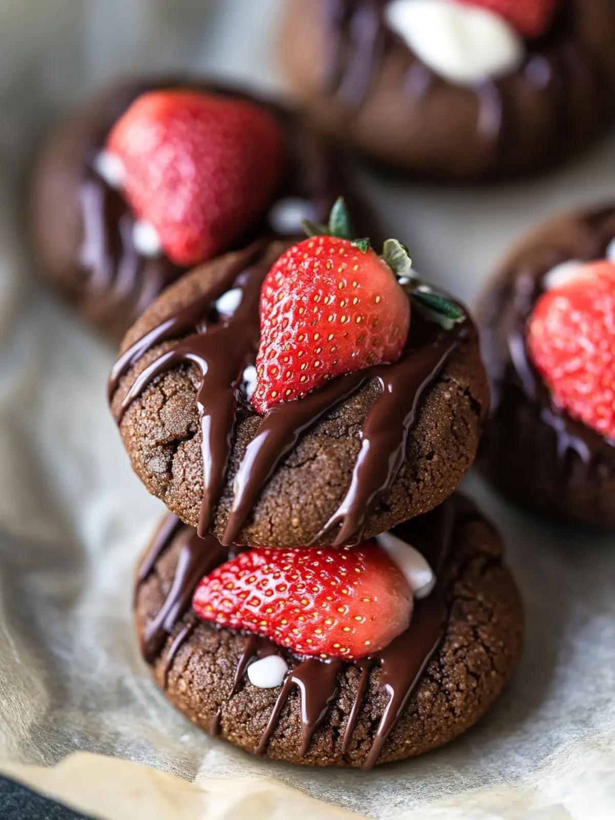 Decadent Chocolate Covered Strawberry Cookies You’ll Love 2 Chocolate Covered Strawberry Cookies