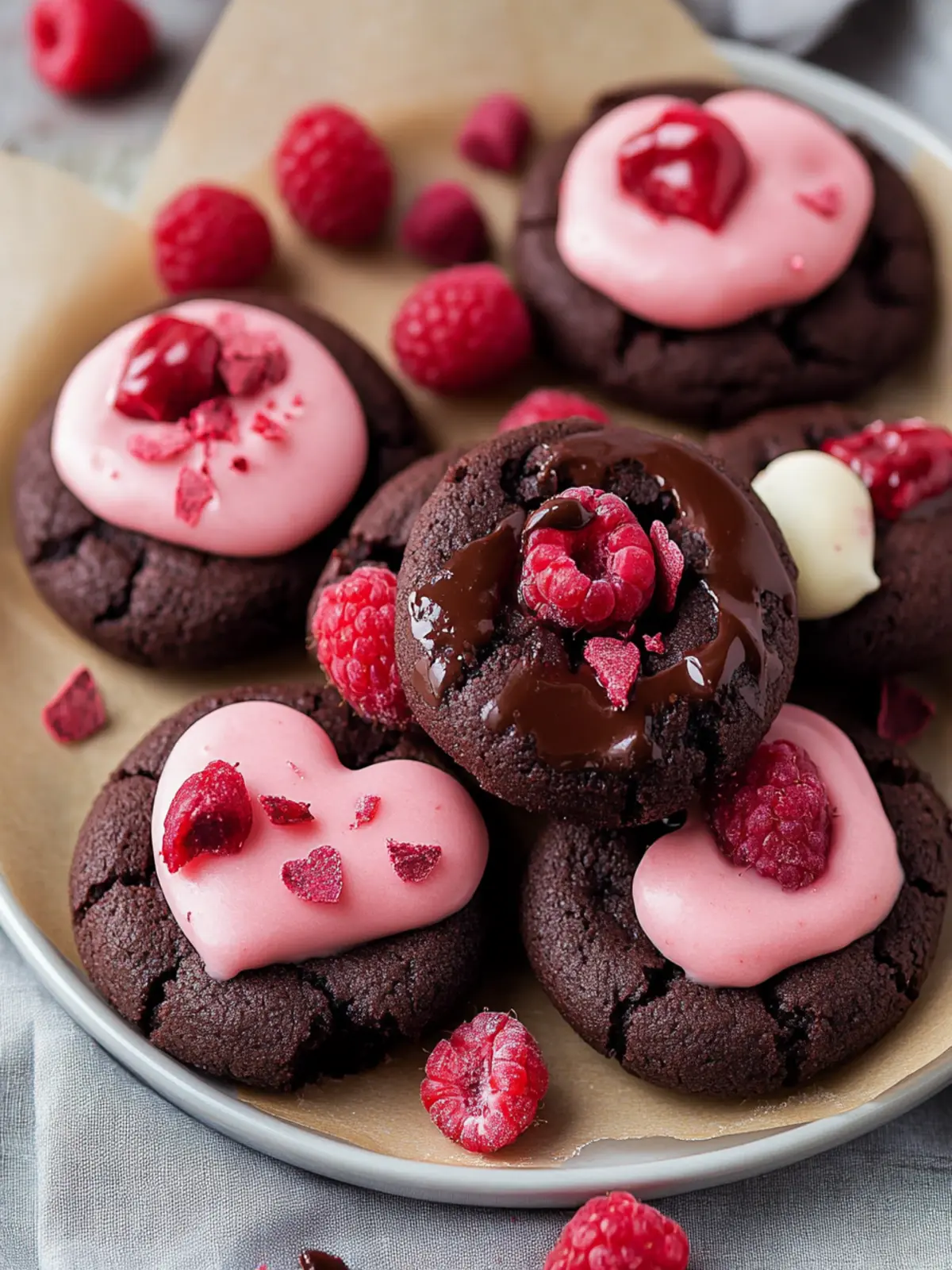 Valentine Ganache Cookies: Soft Treats for Sweet Moments 4 Valentine Ganache Cookies: Soft-Hearted Chocolate and Raspberry Treats for Sweet Moments