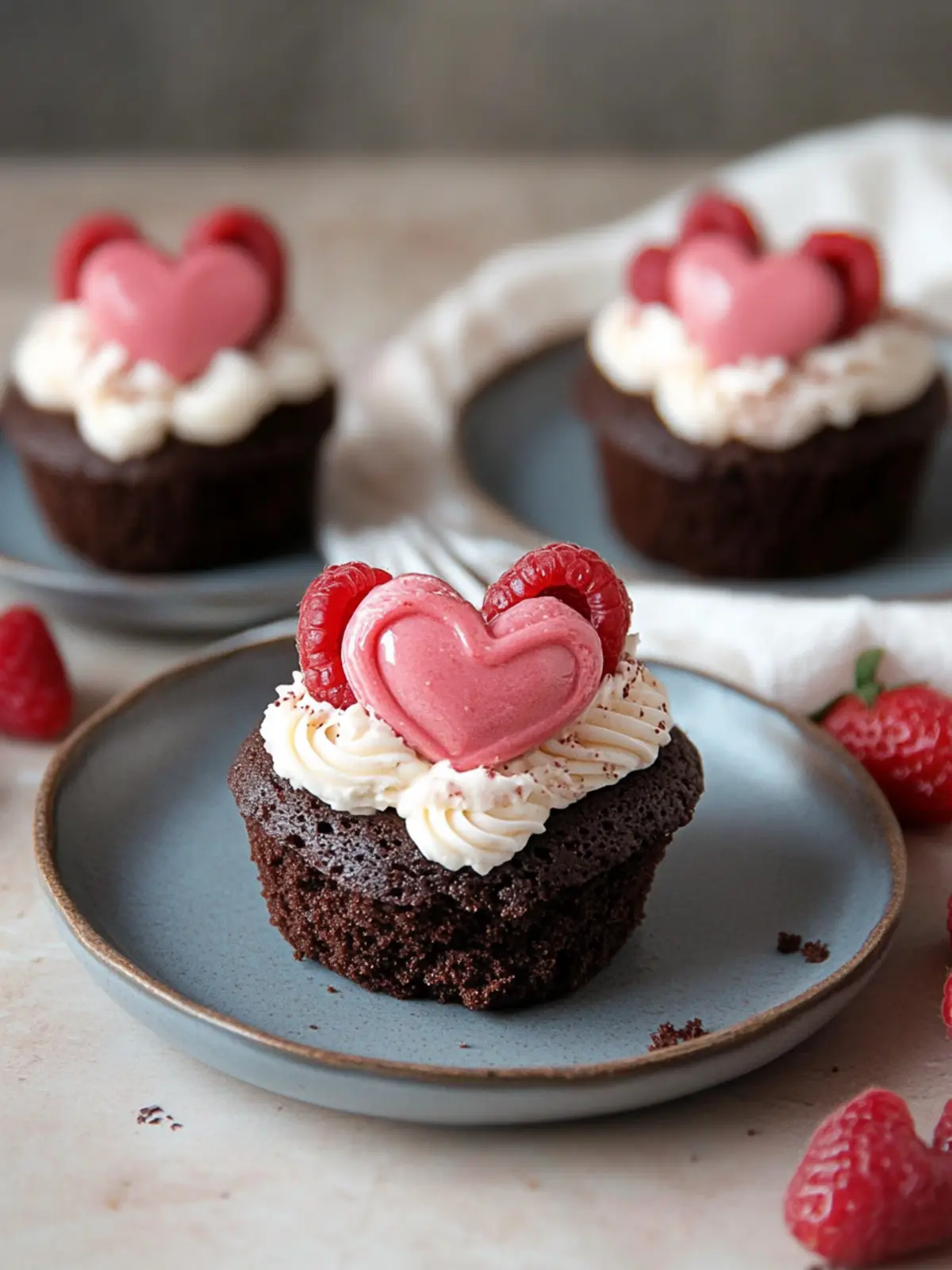 Heartfelt Little Chocolate Heart Cakes for Sweet Celebrations 5 Little Chocolate Heart Cakes