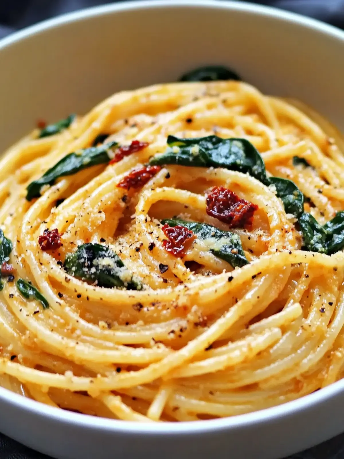 Irresistible Spaghetti & Spinach with Sun-Dried Tomato Cream Sauce 2 Spaghetti & Spinach with Sun-Dried Tomato Cream Sauce: An Incredible Ultimate Recipe
