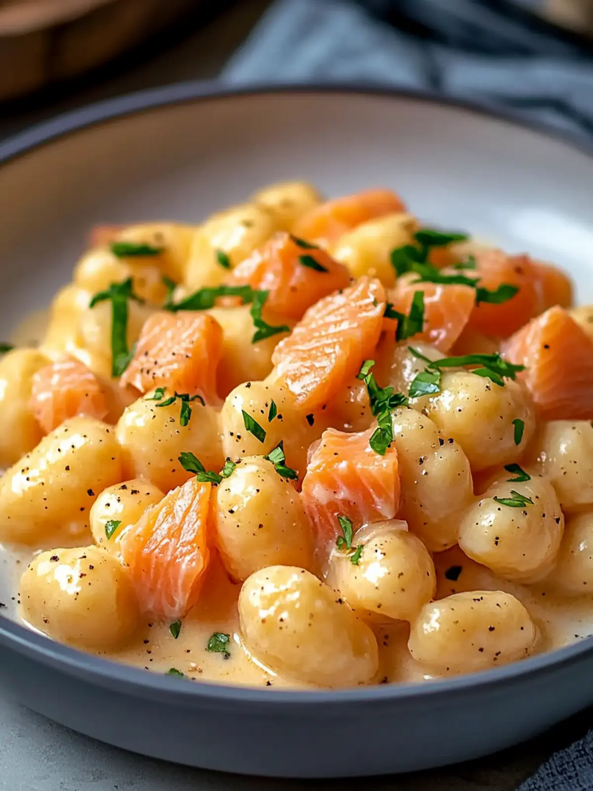 Juicy Smoked Salmon Gnocchi in Creamy Dill Sauce Delight 5 Juicy Smoked Salmon Gnocchi
