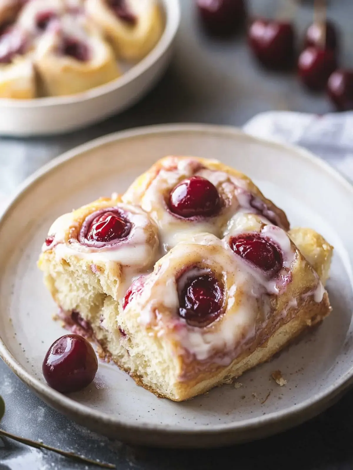 Indulgent Cherry Cinnamon Rolls with Creamy Frosting Bliss 5 Cherry Cinnamon Rolls