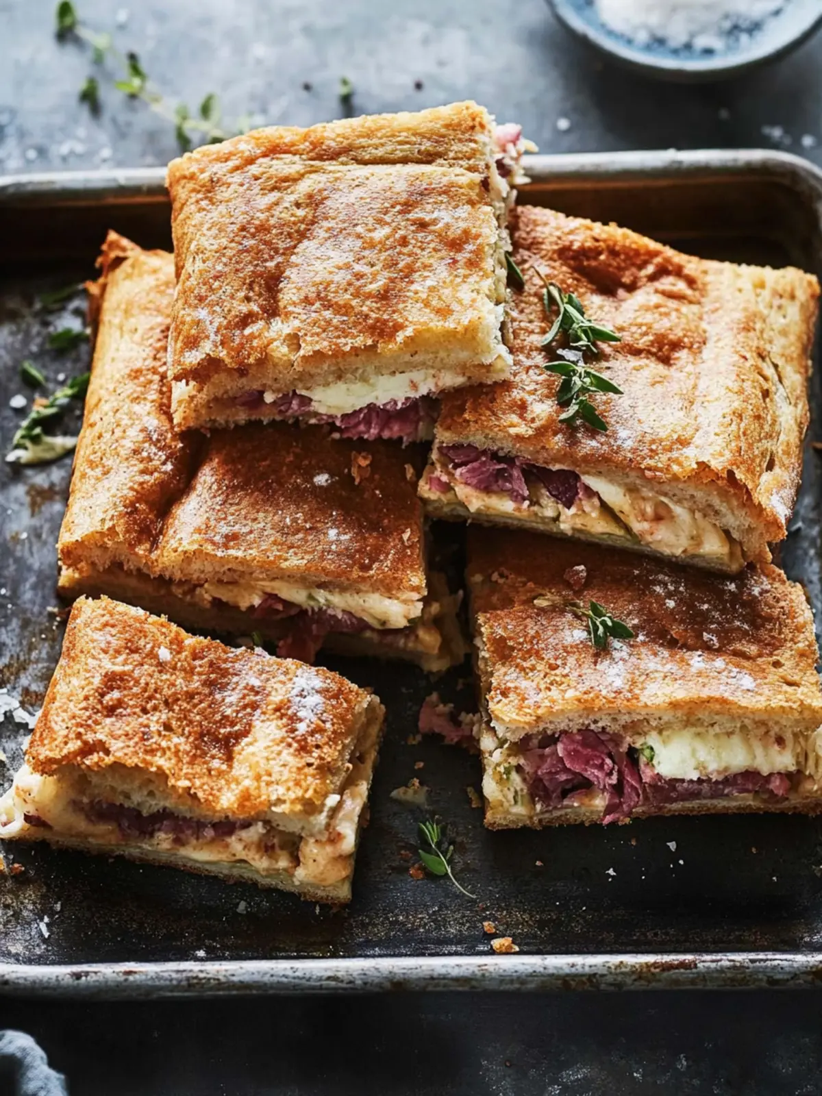 Reuben Squares: Irresistible Snack for Easy Entertaining! 2 Reuben Squares