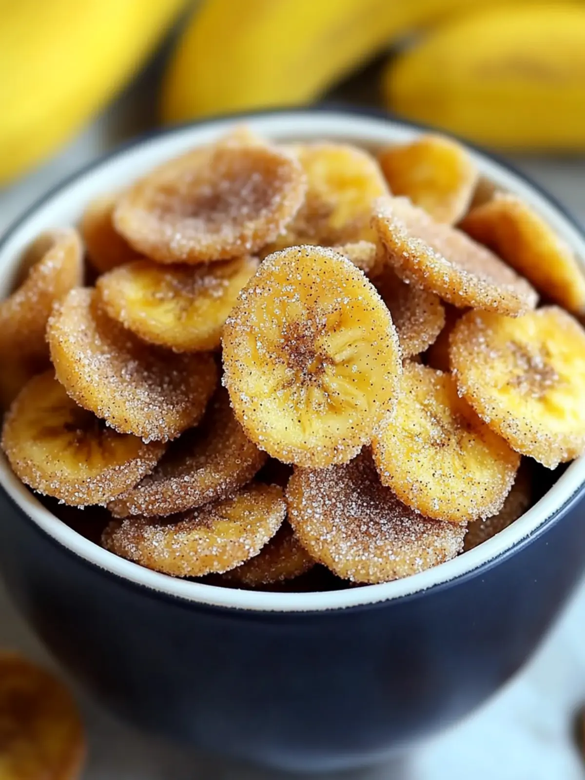Crispy Cinnamon-Sugar Air Fryer Banana Chips You’ll Love 3 Cinnamon-Sugar Air Fryer Banana Chips