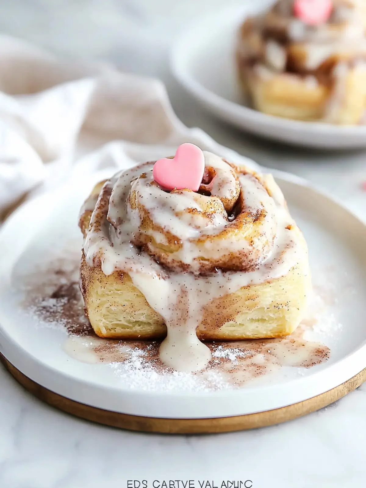 Festive Easy Valentine’s Cinnamon Rolls with Strawberry Icing 2 Easy Valentine’s Cinnamon Rolls