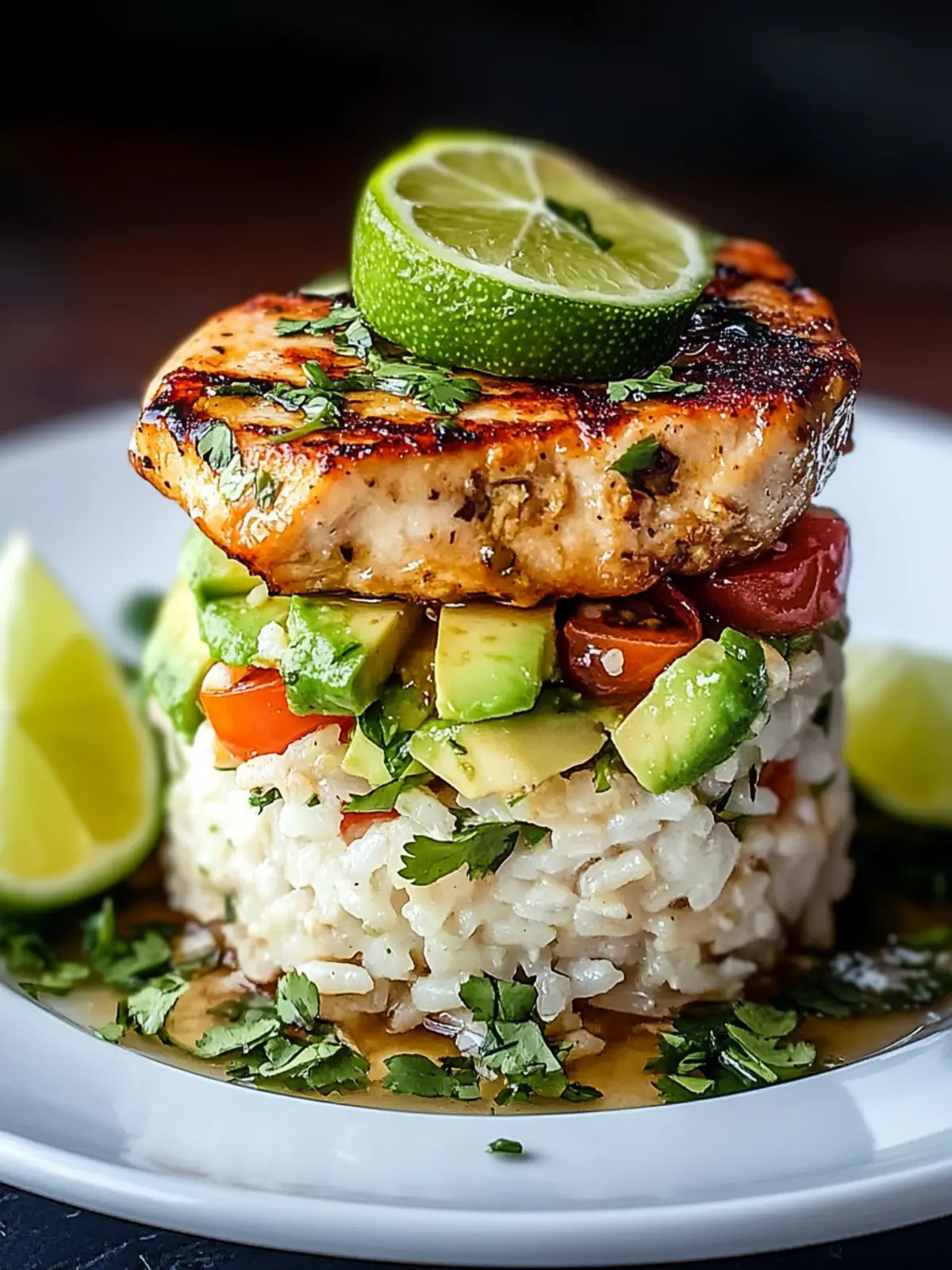Savor the Flavor: Honey Lime Chicken & Avocado Rice Stack 2 Honey Lime Chicken & Avocado Rice Stack