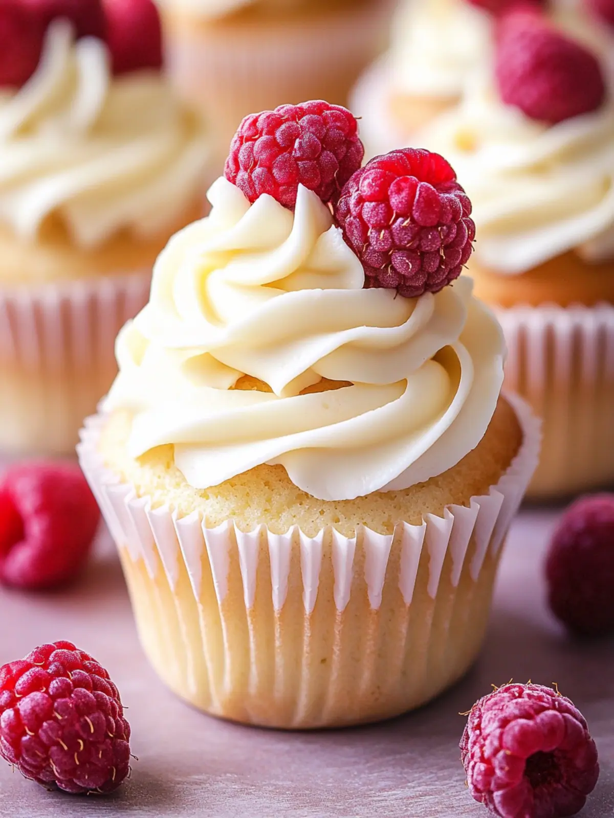 Raspberry and White Chocolate Cupcakes for Sweet Celebrations 2 Raspberry and White Chocolate Cupcakes
