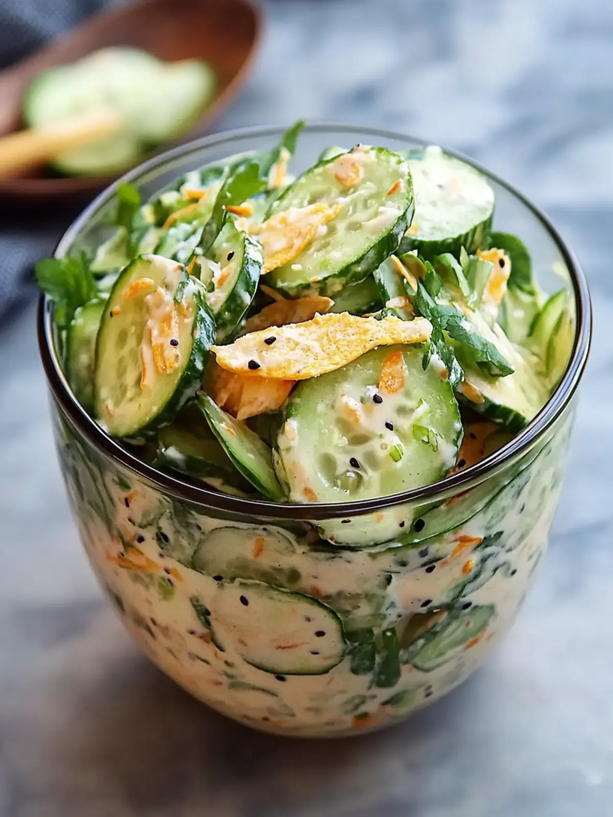 Creamy Asian Cucumber Salad Bowl Recipe – Fresh & No-Cook Delight 4 Creamy Asian Cucumber Salad Bowl Recipe