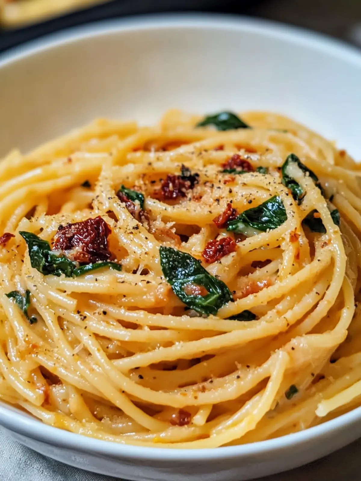 Irresistible Spaghetti & Spinach with Sun-Dried Tomato Cream Sauce 5 Spaghetti & Spinach with Sun-Dried Tomato Cream Sauce: An Incredible Ultimate Recipe