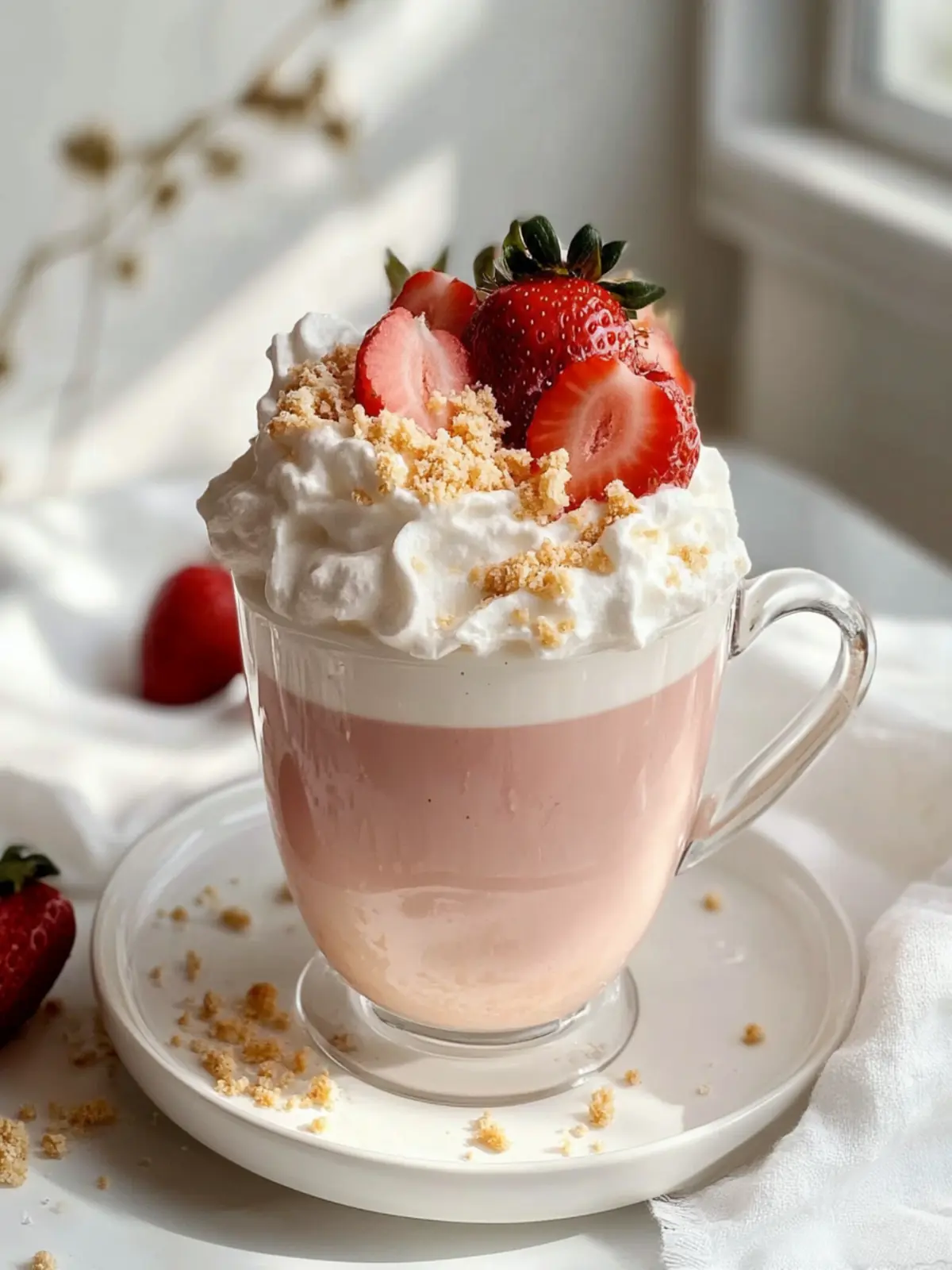 Delight in a Strawberry Shortcake Latte for Cozy Vibes 2 Strawberry Shortcake Latte