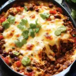 Cheesy Mexican Beef and Bean Bake for a Cozy Family Dinner 9 Cheesy Mexican beef and bean bake