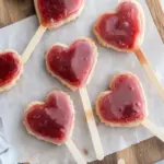 Cherry Jam Heart Pie Pops: Love at First Bite Delight 6 Cherry Jam Heart Pie Pops