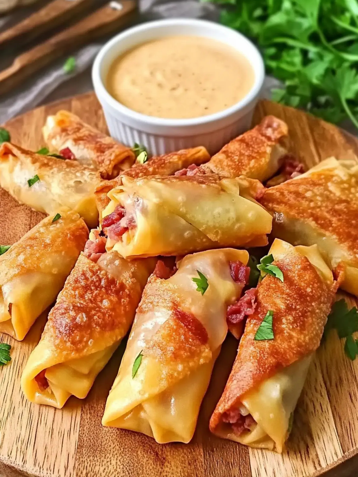 Crispy Air Fryer Reuben Egg Rolls: A Tasty Twist on Leftovers 3 Crispy Air Fryer Reuben Egg Rolls