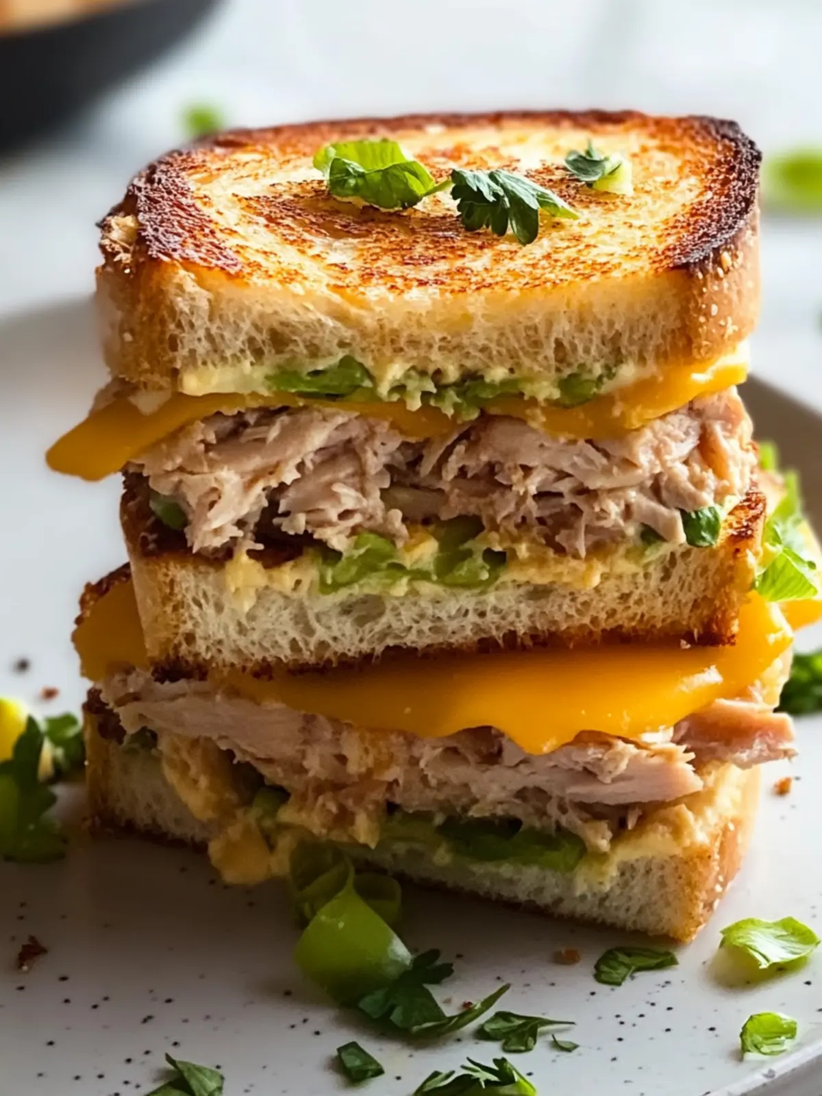 Mini Triple-Decker Tuna Melts for Quick, Flavorful Snack Bliss 3 Mini Triple-Decker Tuna Melts