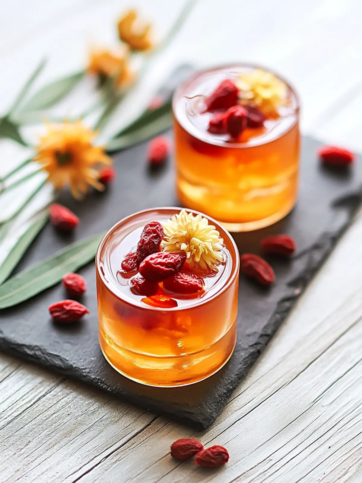 Chrysanthemum Goji Berry Jelly: A Refreshing Healthy Delight 5 Chrysanthemum Goji Berry Jelly 菊花枸子果冻