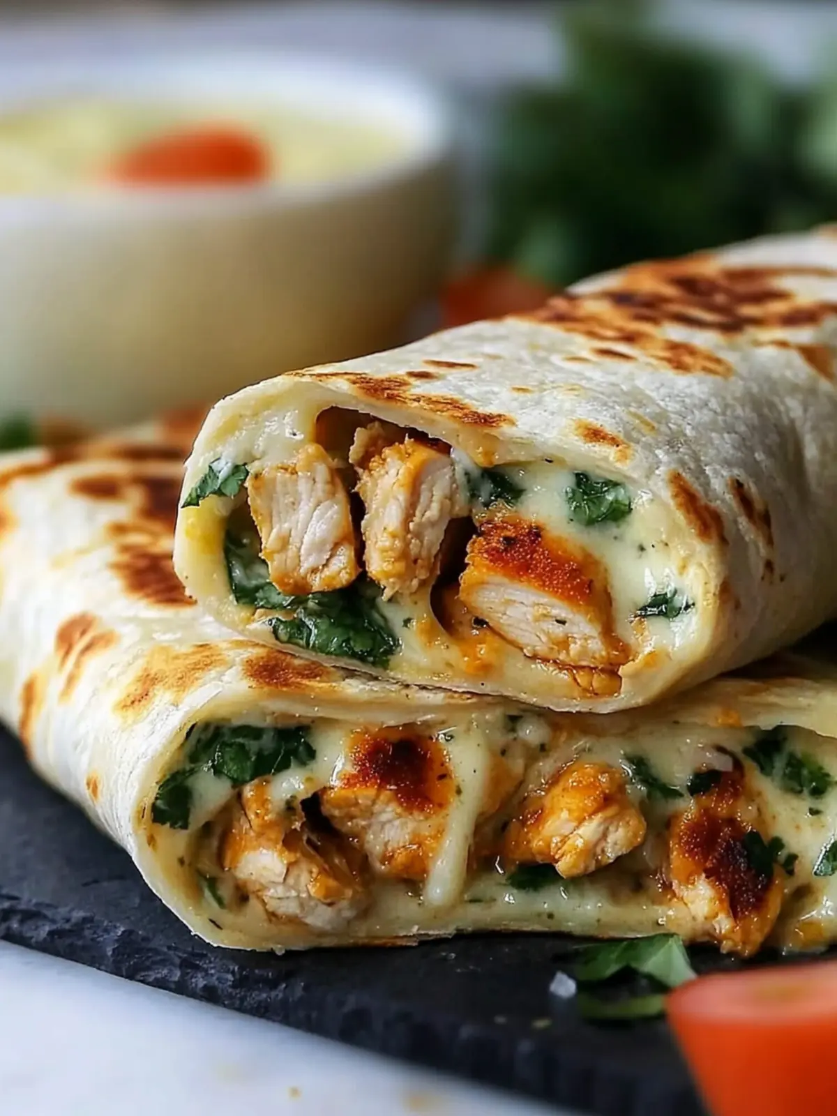Low Carb Cheesy Garlic Chicken Wraps That Won't Disappoint 2 Low Carb Cheesy Garlic Chicken Wraps