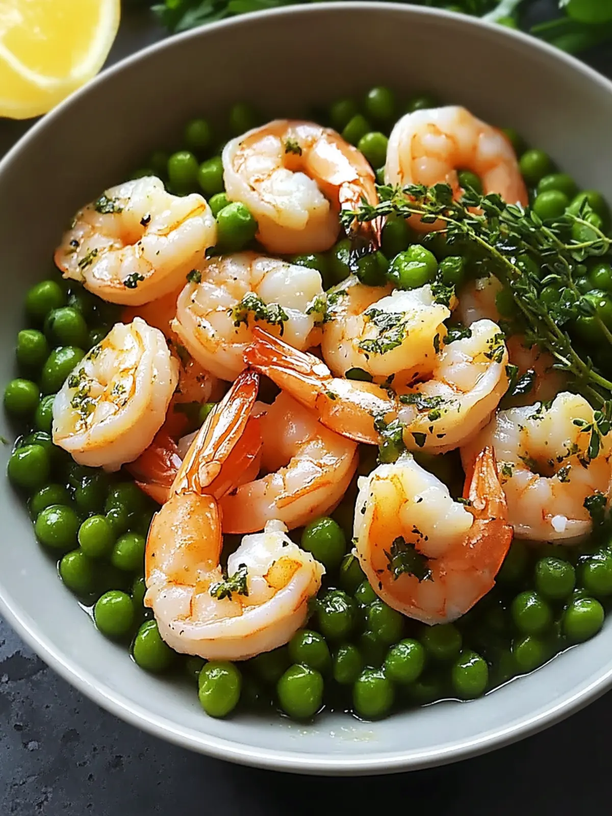 Savory Shrimp with Buttered Peas: A Quick Comfort Meal 5 Shrimp with Buttered Peas