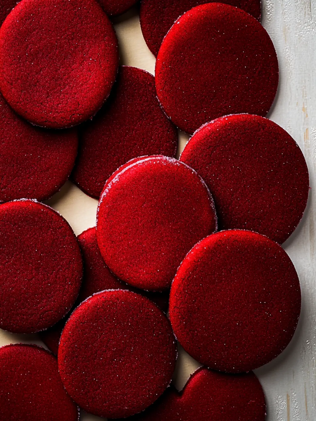 Irresistible Red Velvet Sugar Cookies with Cream Cheese Bliss 2 Red Velvet Sugar Cookies
