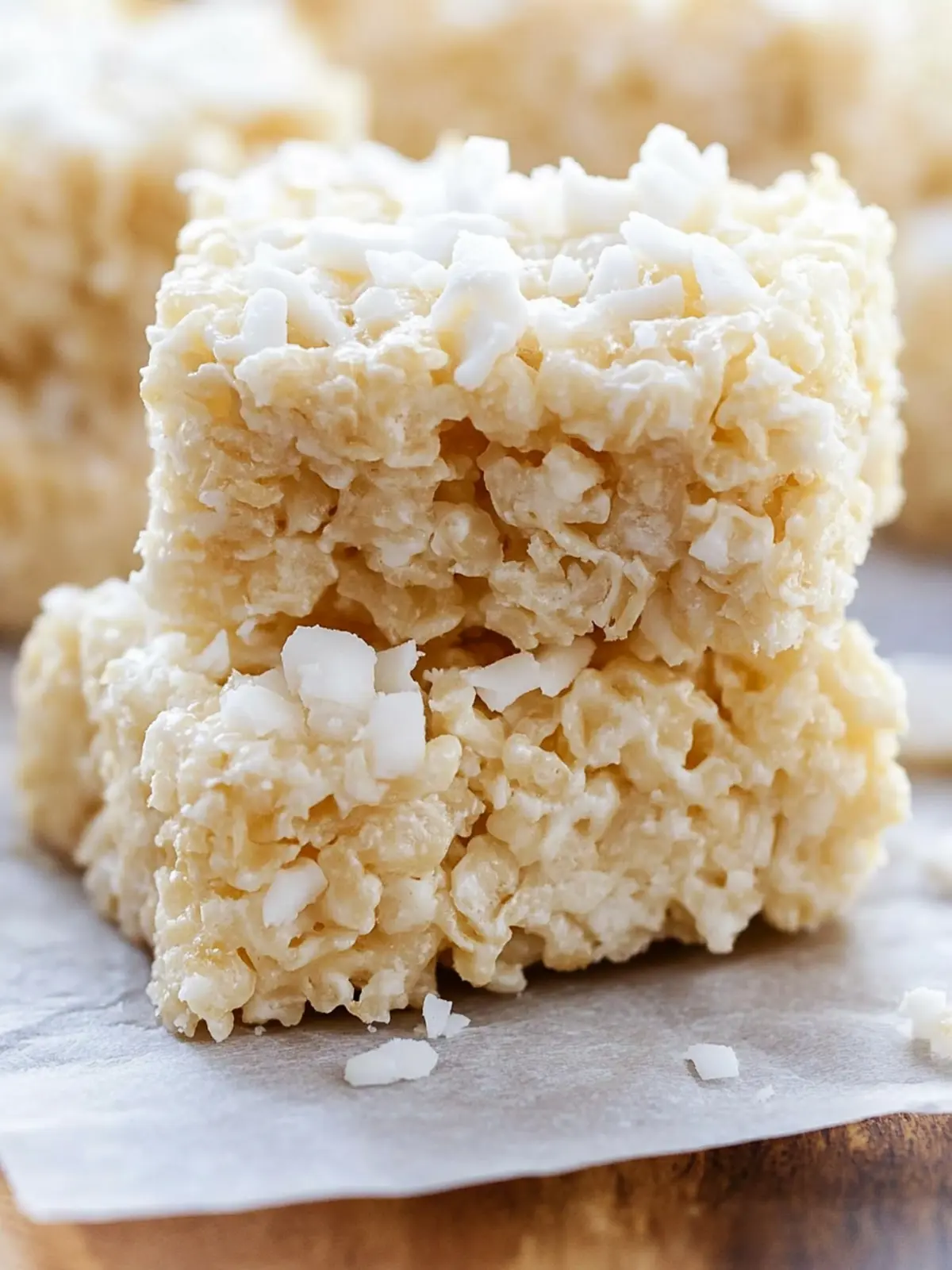 Coconut Lover's Rice Krispy Treats with a Tropical Twist 4 Coconut Lover's Rice Krispy Treats