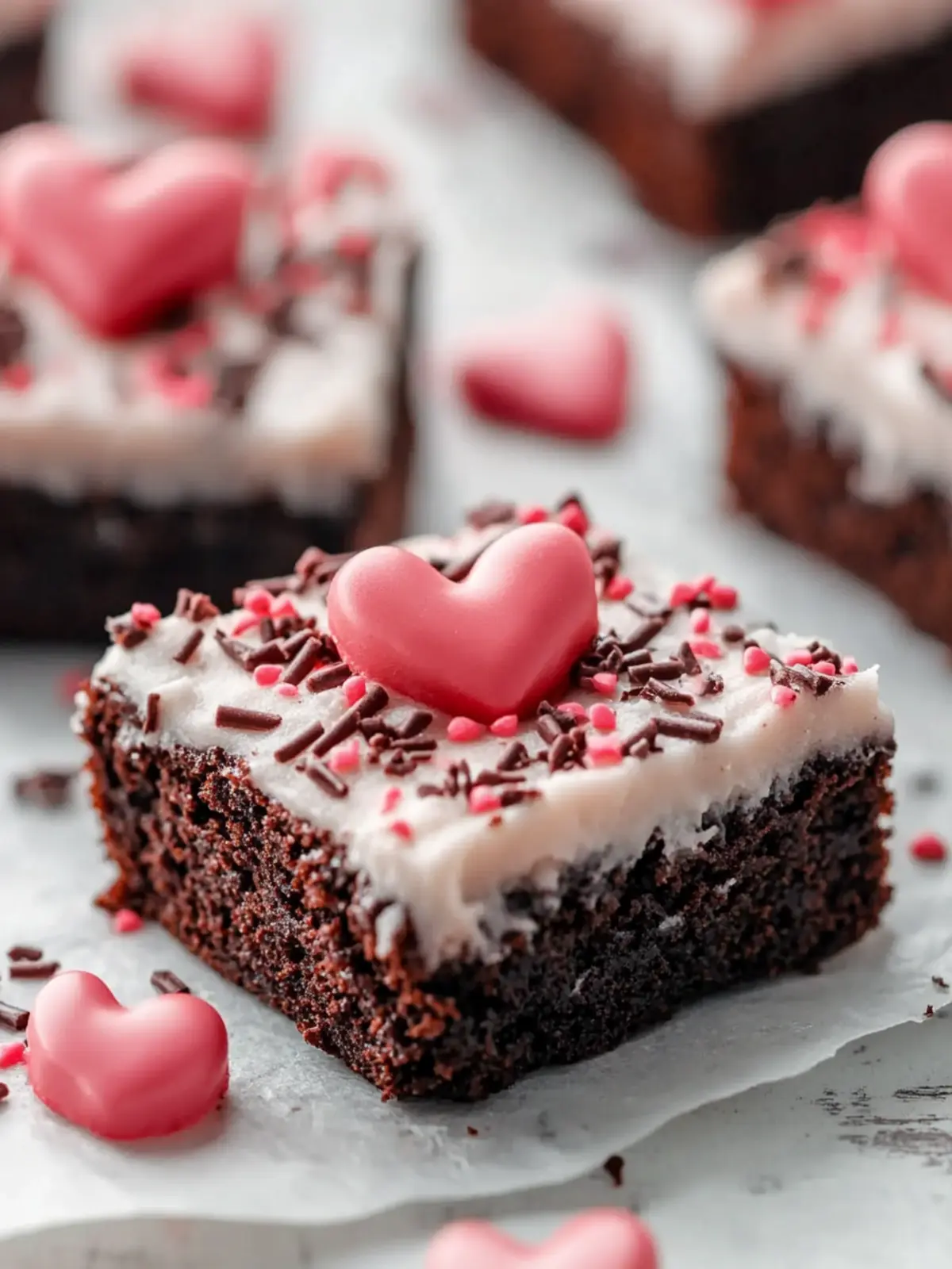 Fudgy Valentine's Day Brownies With Dreamy Frosting Recipe 4 Valentine’s Day Brownies With Frosting