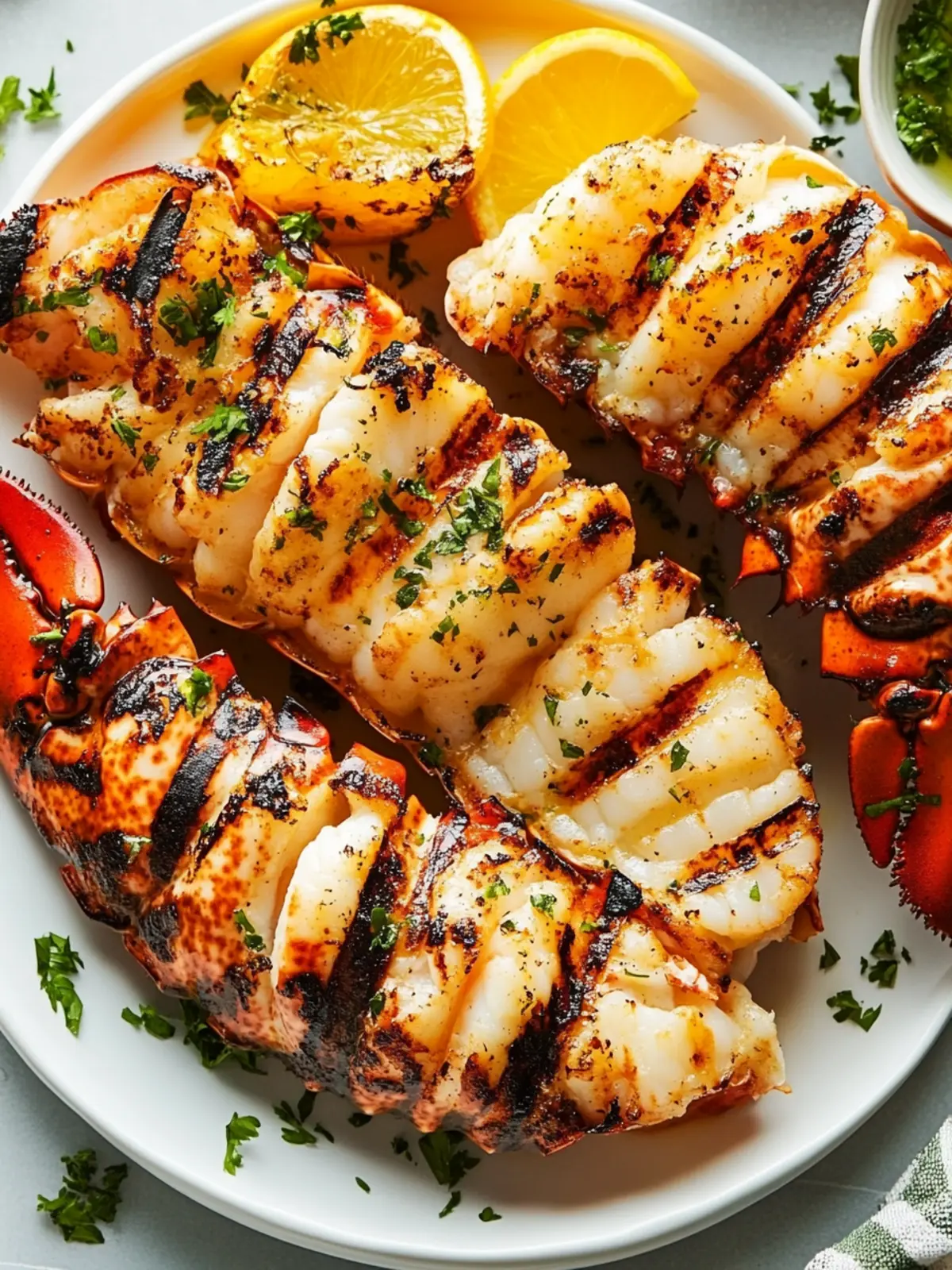 Grilled Lobster Tail in Garlic Butter: A Romantic Delight 2 Grilled Lobster Tail