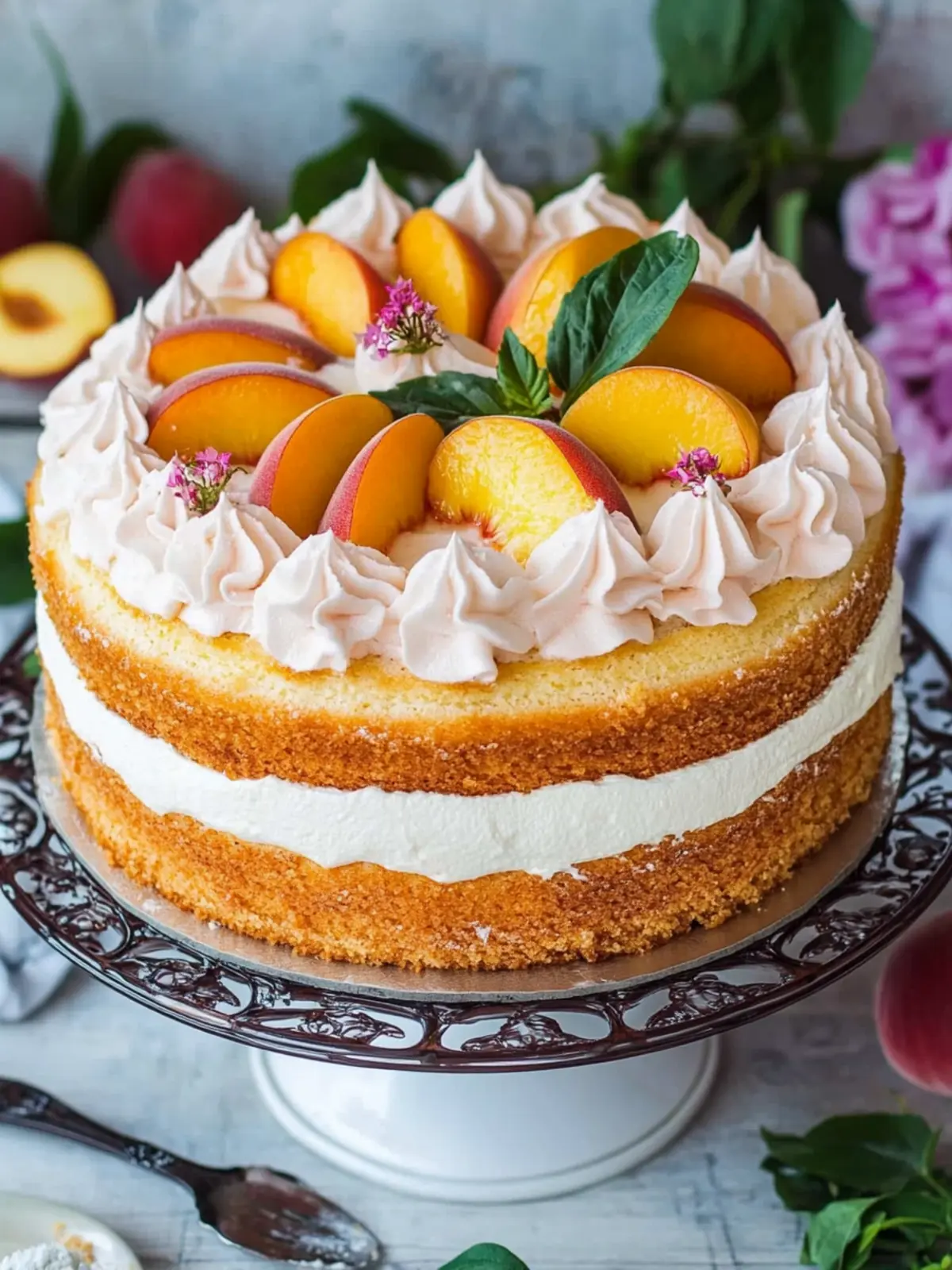 Russian Peach Cake Recipe (Video) – A Summer Slice of Heaven 4 Russian Peach Cake Recipe (video)