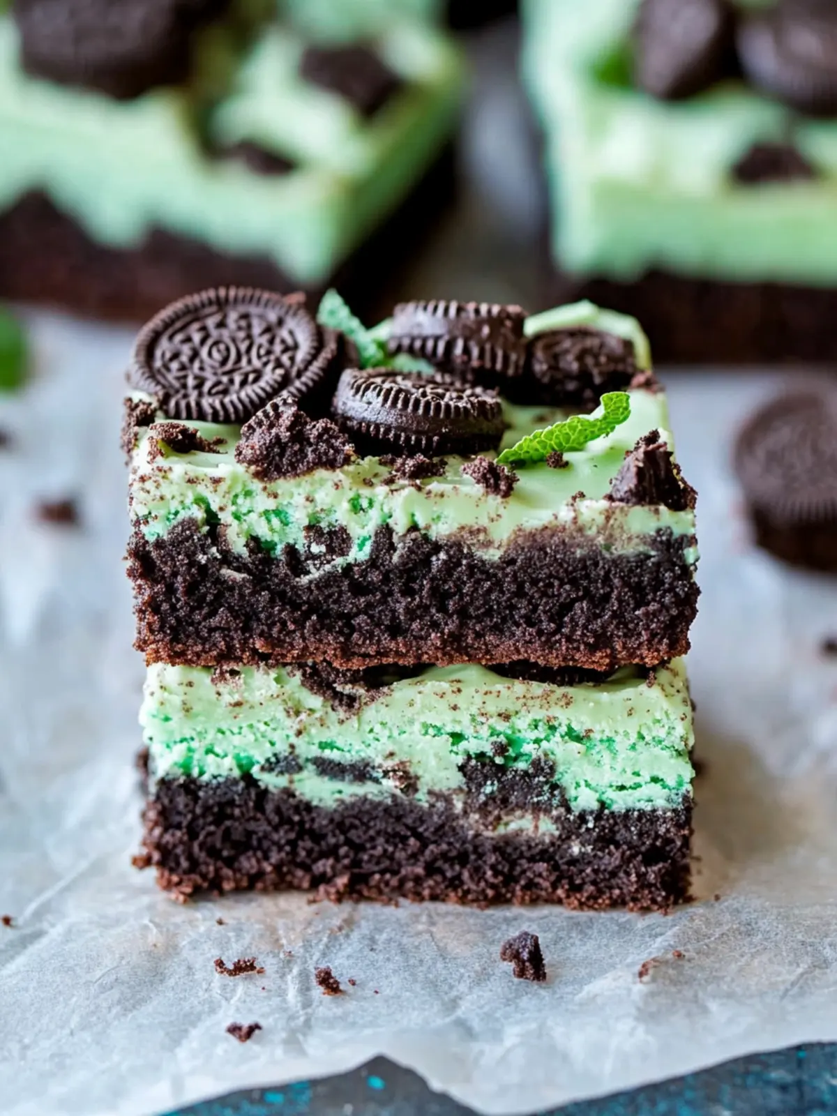 Decadent Triple Layer Fudgy Mint Oreo Brownies to Savor 3 Triple Layer Fudgy Mint Oreo Brownies