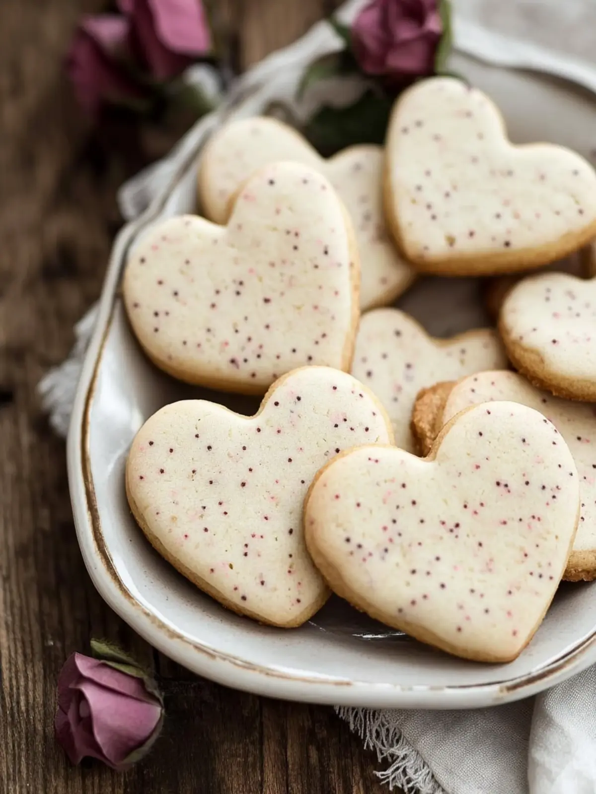 How to Make Rustic Speckled Heart Cookies That Wow Your Guests 5 How to Make Rustic Speckled Heart Cookies