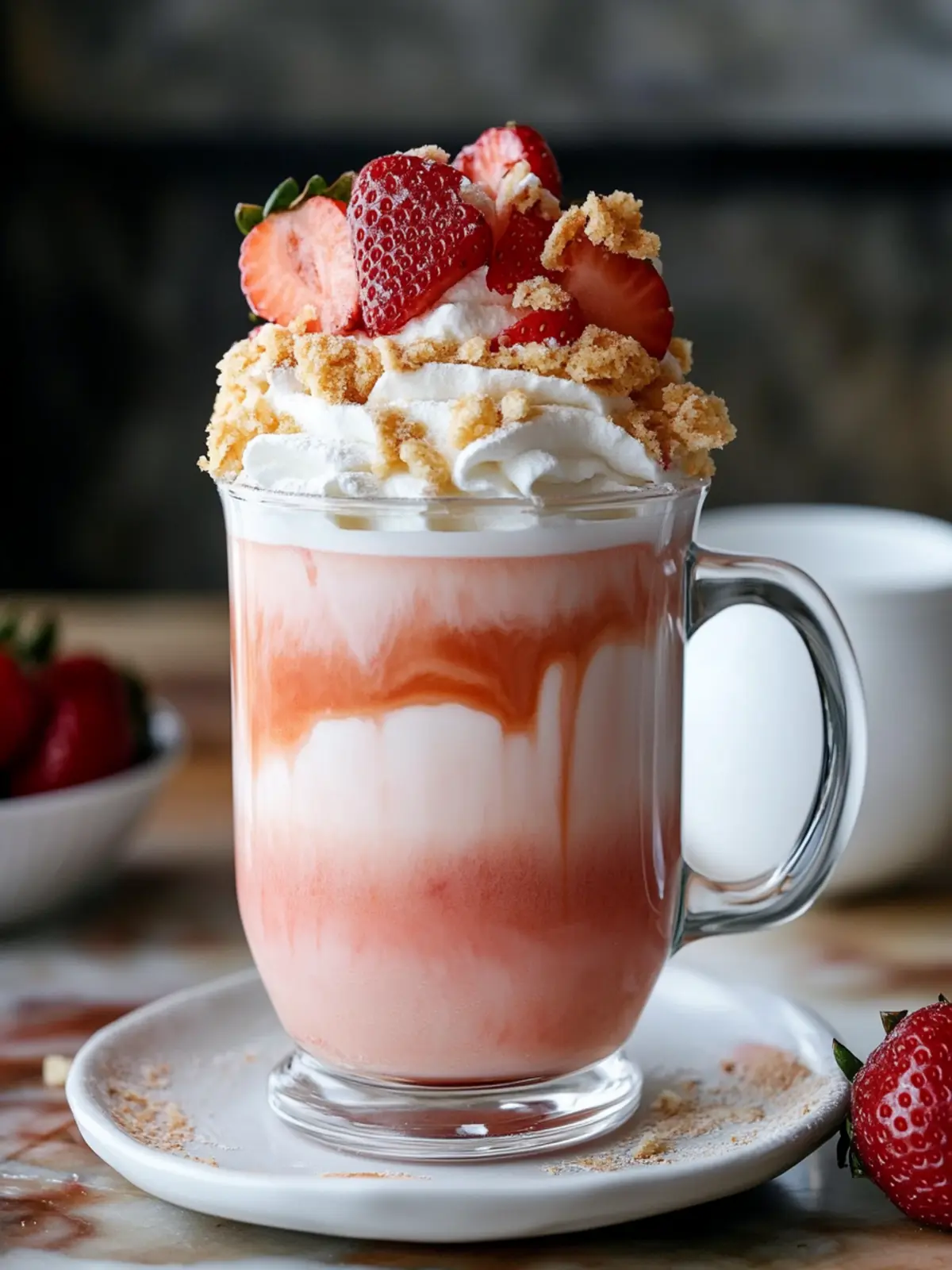 Delight in a Strawberry Shortcake Latte for Cozy Vibes 5 Strawberry Shortcake Latte