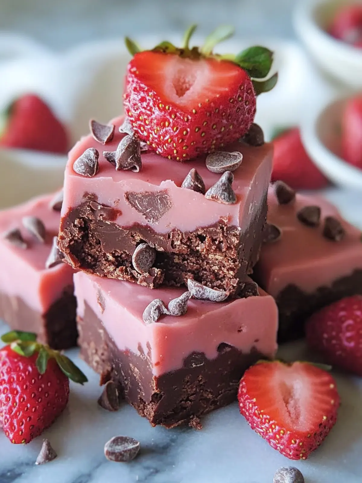 Irresistible Chocolate Covered Strawberry Fudge Recipe Easy Treat 3 Chocolate Covered Strawberry Fudge Recipe Easy Valentine’s Day Treat