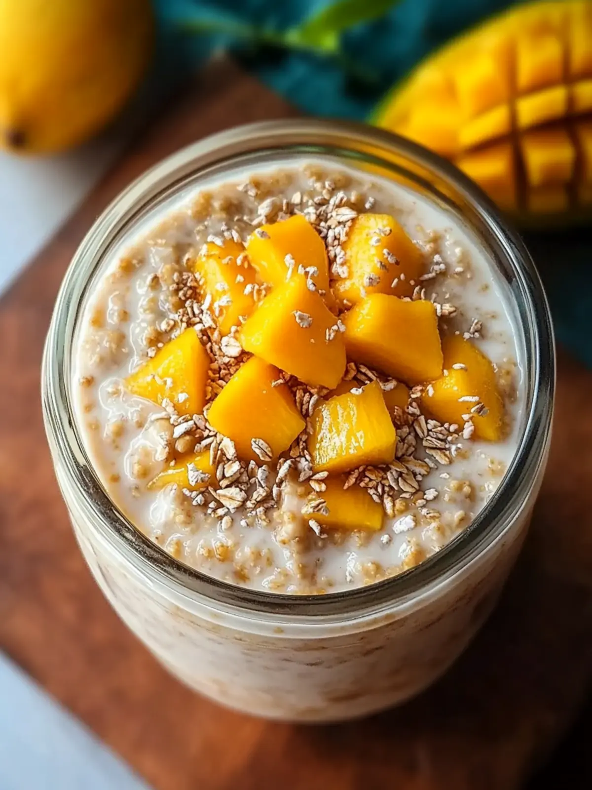 Coconut Mango Overnight Oats for a Tasty Tropical Kick 2 Coconut Mango Overnight Oats